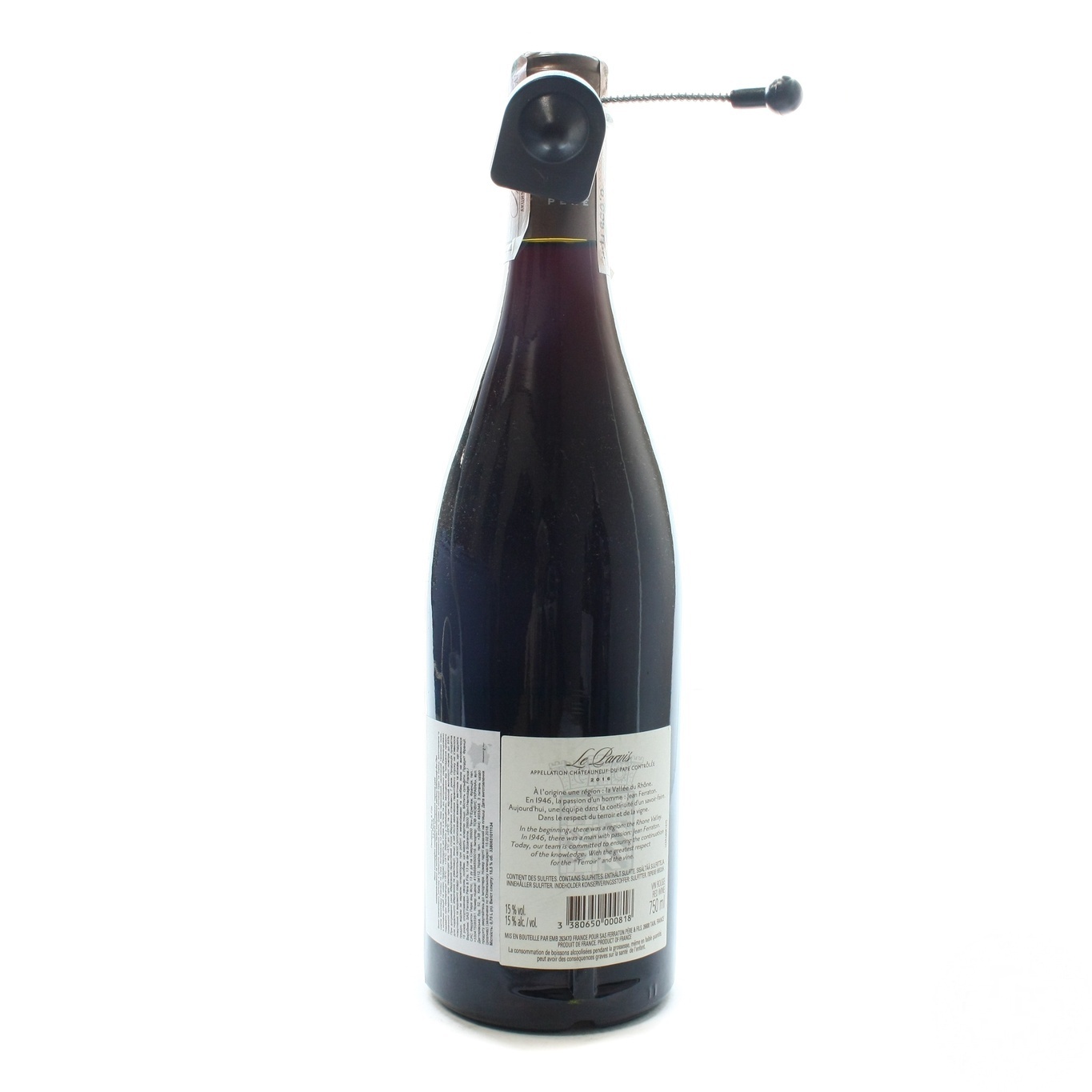 Вино Ferraton Pere & Fils Le Parvis Chateauneuf-du-Pape красное сухое 14,5% 0,75л
Вино Ferraton Pere & Fils Le Parvis Chateauneuf-du-Pape красное сухое 14,5% 0,75л