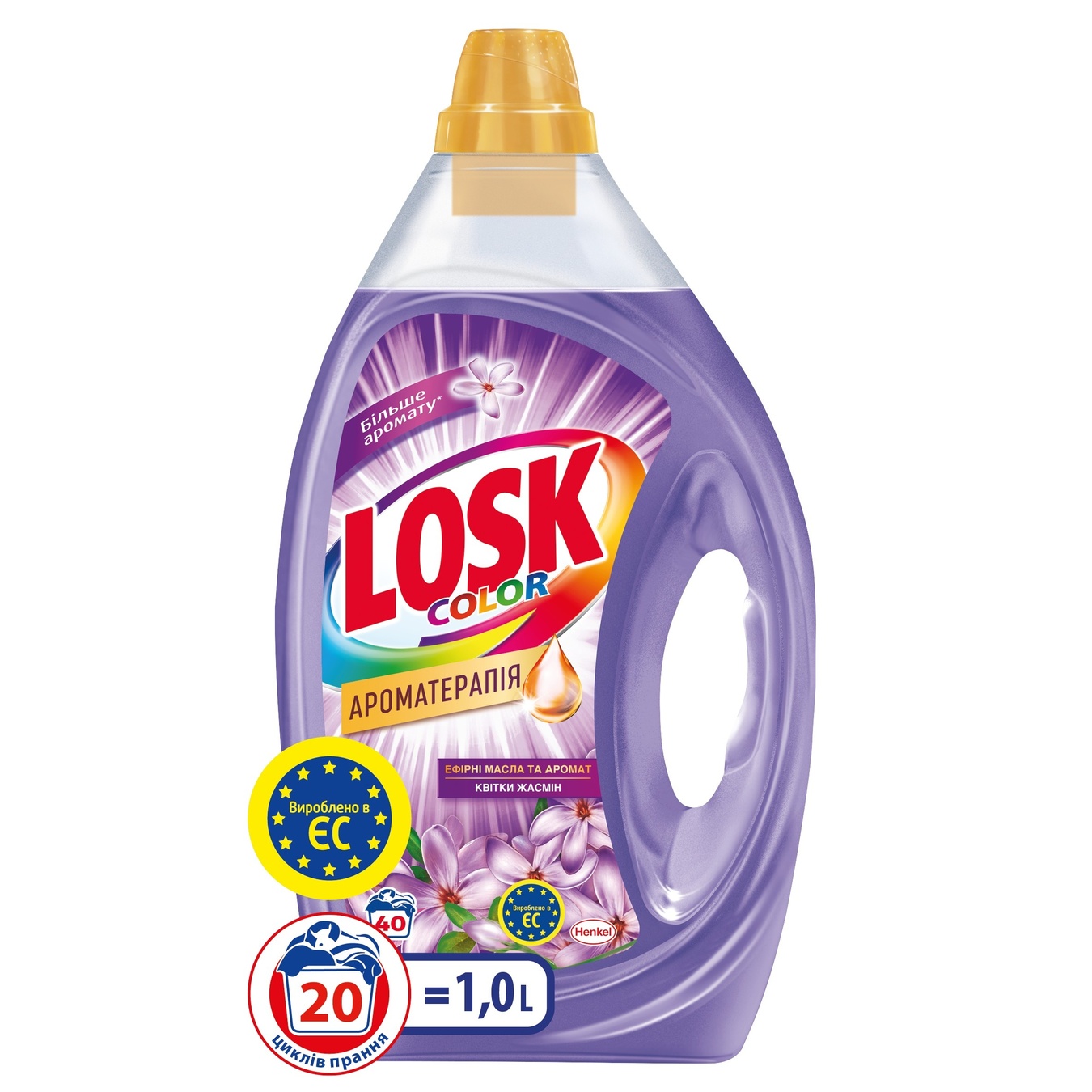 Гель для стирки Losk Color Ароматерапия Эфирные масла и аромат цветка жасмина 1л
Гель для стирки Losk Color Ароматерапия Эфирные масла и аромат цветка жасмина 1л