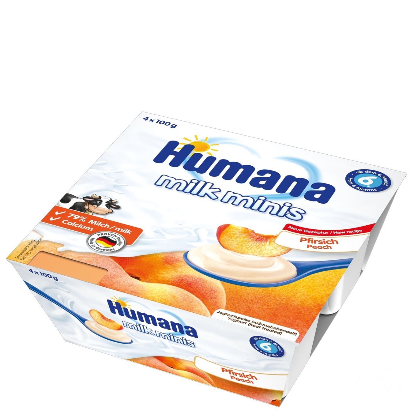 Продукт кисломолочний Humana с персиком и натуральными пребиотиками с 6 месяцев 4шт*100г
Продукт кисломолочний Humana с персиком и натуральными пребиотиками с 6 месяцев 4шт*100г
