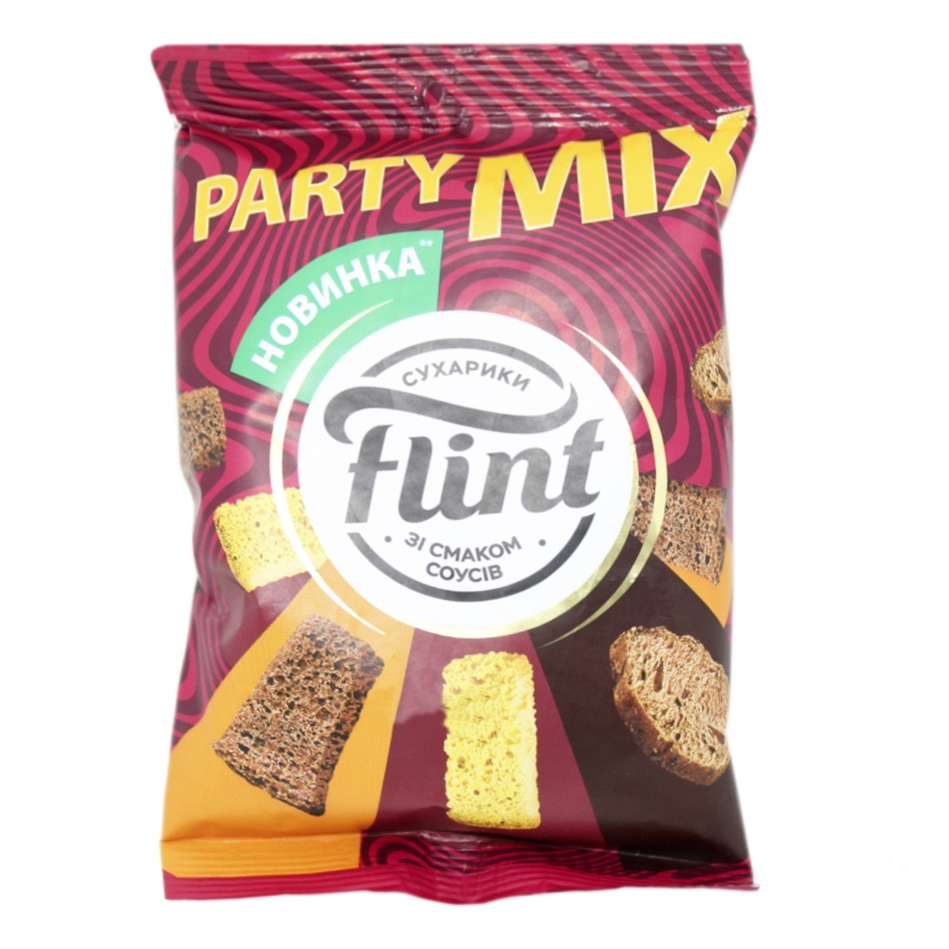 Сухарики Флинт Party Mix пшенично-ржаные со вкусом соусов 100г
Сухарики Флинт Party Mix пшенично-ржаные со вкусом соусов 100г