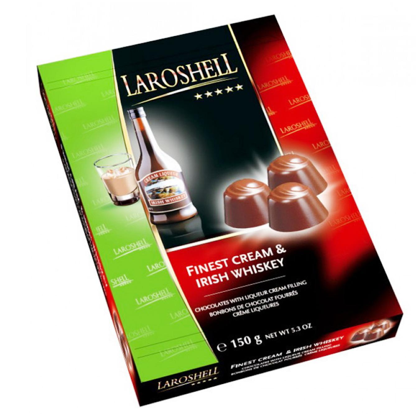 Конфеты Laroshell Finest Cream & Irish Whiskey шоколадные со сливочным ликером 150г
Конфеты Laroshell Finest Cream & Irish Whiskey шоколадные со сливочным ликером 150г