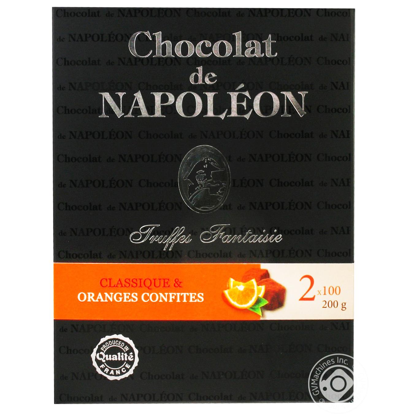 Конфеты Chocolat de Napoleon Французские трюфели Fantaisie классические и с кусочками цукатов апельсинов 2*100г
Конфеты Chocolat de Napoleon Французские трюфели Fantaisie классические и с кусочками цукатов апельсинов 2*100г