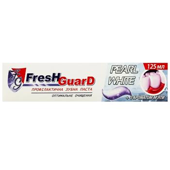 Зубна паста Fresh Guard Pearl White 125мл - купити, ціни на Cупермаркет "Харків" - фото 3