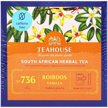 Teahouse Rooibos Vanilla Herbal Tea 20pcs*2.5g - buy, prices for Auchan - photo 2