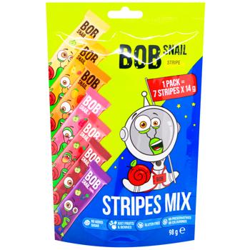 Цукерки Bob Snail Асорті страйпи 98г - купити, ціни на ULTRAMARKET - фото 1