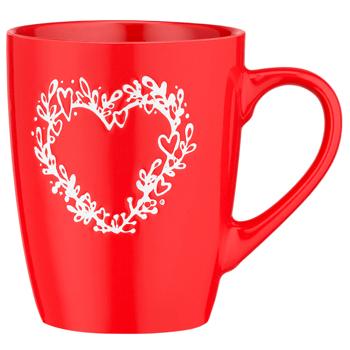 Чашка Ardesto Heart AR3467R керамика 320мл