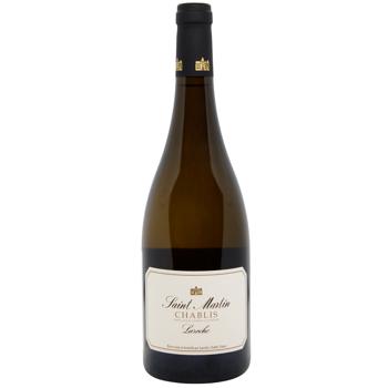 Вино Domaine Laroche Chablis Saint Martin белое сухое 12,5% 0,75л - купить, цены на WINETIME - фото 1