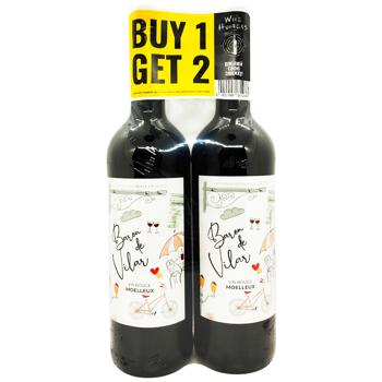 Baron de Vilar Semi-Sweet Red Wine 14% 2x0.75l - buy, prices for - photo 1