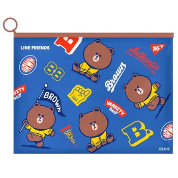 Папка-конверт Yes Line Friends на молнии А4