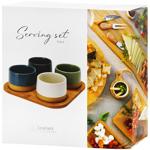 Набор салатников Excellent Houseware на доске 4шт