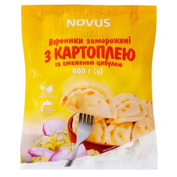 Вареники Novus з картоплею та смаженою цибулею 800г