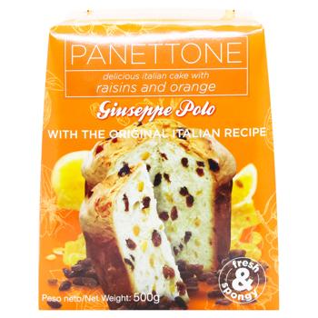 Панетоне Giuseppe Polo з родзинками та апельсиновими цукатами 500г - купити, ціни на Чудо Маркет - фото 2