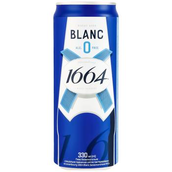 Пиво Kronenbourg 1664 Blanc безалкогольне 0,33л - купити, ціни на NOVUS - фото 1