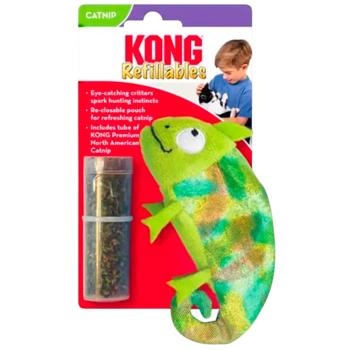 Kong Refillables Chameleon Cat Toy with Catnip 12.7x7.6cm