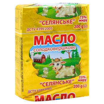 Масло Селянское сладкосливочное 73% 200г - купить, цены на ЕКО Маркет - фото 3