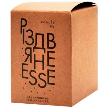 Esse Christmas Home Mandarin Herbal Tea Scented Candle 120g - buy, prices for Vostorg - photo 1