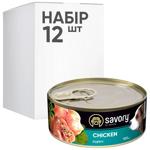 Savory Puppy упаковка вологого корму для цуценят 12 шт х 100 г - курка