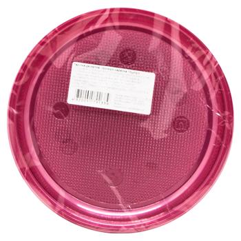Inpak Transparent Red Dessert Plate 10pcs - buy, prices for ULTRAMARKET - photo 2