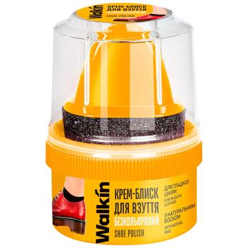 Walkin Colorless Shine Cream with Applicator for Smooth Skin Shoes 50ml - buy, prices for ULTRAMARKET - photo 1