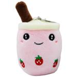 Stip Bubble Tee Pink Keychain Toy 8cm