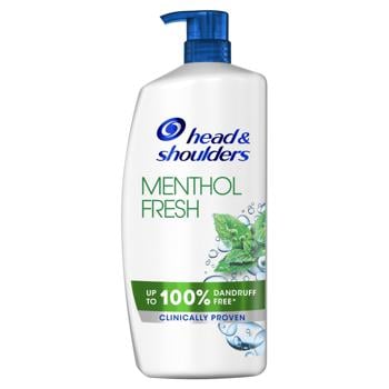 Head & Shoulders Shampoo Freshness of Menthol Against Dandruff 900ml - buy, prices for MegaMarket - photo 2