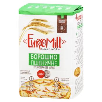 Мука EuroMill пшеничная цельнозерновая сеяная 1кг - купить, цены на МегаМаркет - фото 2