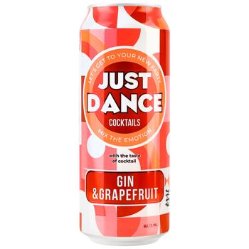 Напій слабоалкогольний Just Dance Gin&Grapefruit 7% 0,5л - купити, ціни на Торба - фото 1