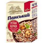 Крупа Хуторок Панський гречана ядриця в пакетиках 400г