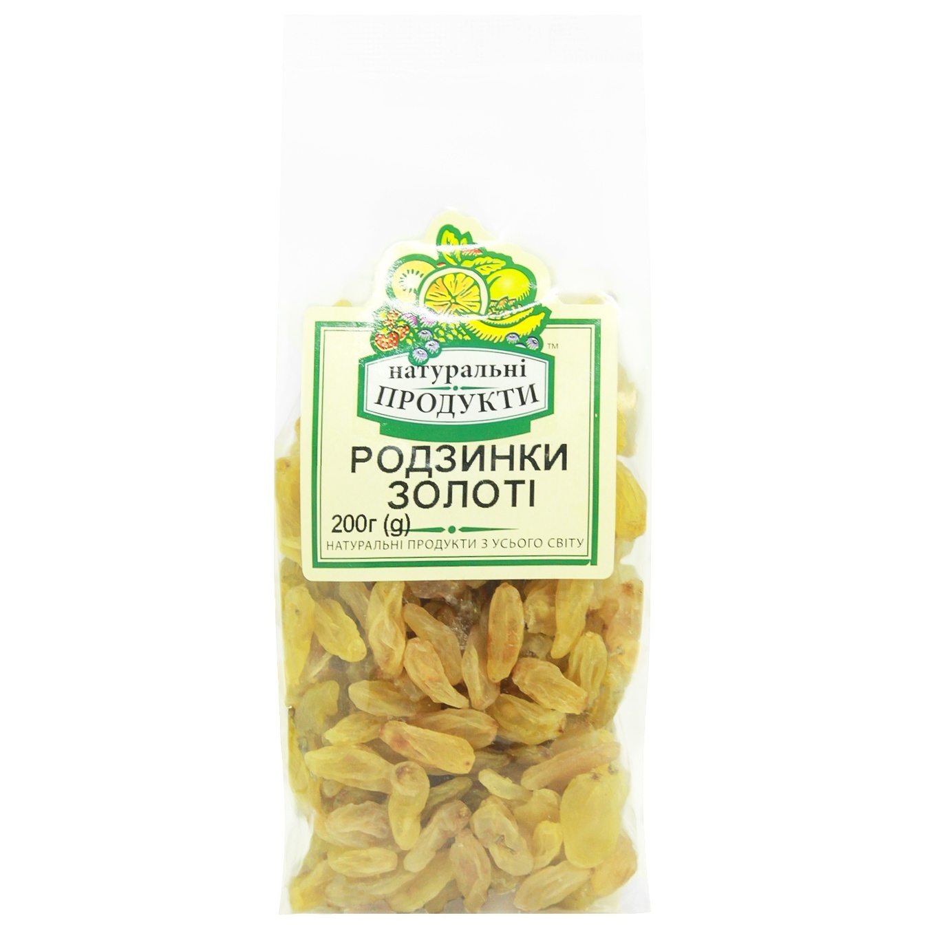 

Изюм Натуральные Продукты золотой 200г