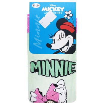 Disney Minnie Mouse Children's Socks s.31-34 Pink-Turquoise - buy, prices for COSMOS - photo 1