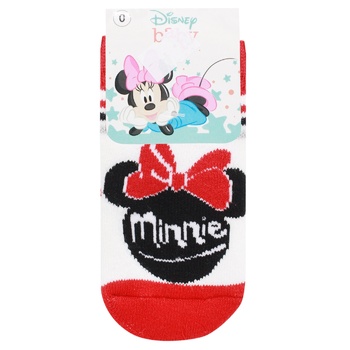 Шкарпетки дитячі Disney Minnie Mouse р.16-18 біло-червоний - купити, ціни на - фото 1