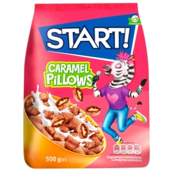 Start! Caramel Pillows Cereal 500g - buy, prices for Auchan - photo 1