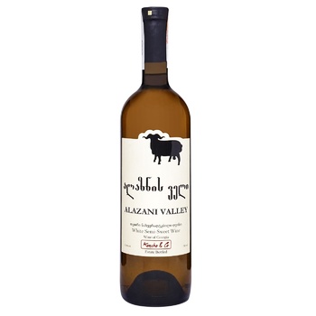 Koncho & Co Verdzi Alazani Valley white semi-sweet wine 11% 0.75l - buy, prices for NOVUS - photo 1