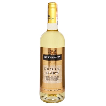 Berberana Dragon Reserva Chardonnay-Macabeo White Dry Wine 12% 0.75l - buy, prices for NOVUS - photo 1