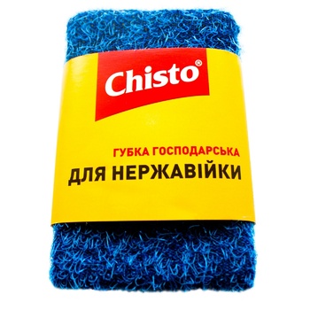 Губка Chisto скребок для нержавійки 1шт - купити, ціни на ULTRAMARKET - фото 1