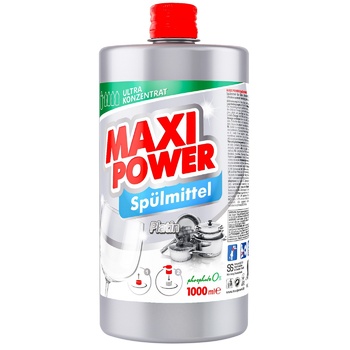 Средство для мытья посуды Maxi Power Платинум 1л