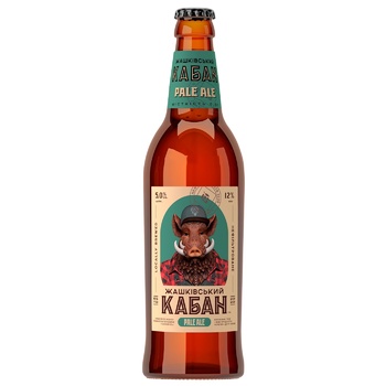 Zhashkivsky Kaban El Unfiltered Light Beer 5% 0.5l - buy, prices for NOVUS - photo 2