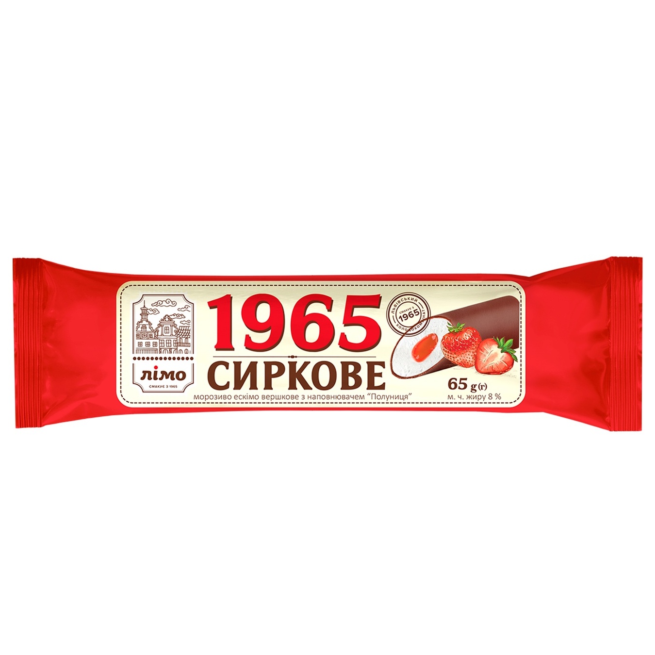 

Мороженое сырковое клубника 65г
