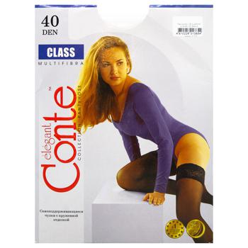 Conte Elegant Class Bianco Stockings 1-2s 40den - buy, prices for MegaMarket - photo 1