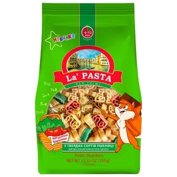 Вироби макаронні La Pasta Per Primi Цифри 350г