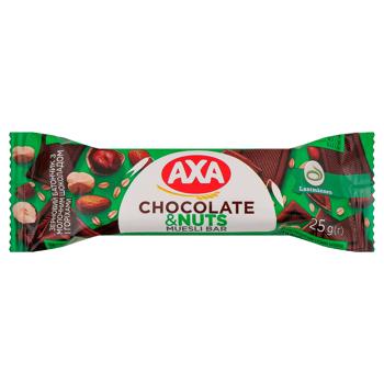 Axa Cereal Bar with Milk Chocolate and Nuts 25g - buy, prices for MegaMarket - photo 1