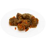 Печінка куряча Auchan з цибулею та морквою