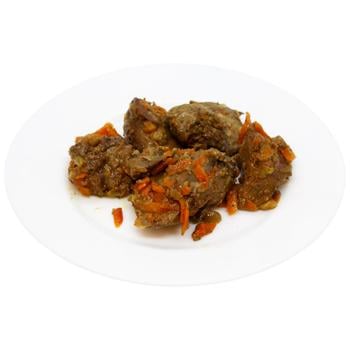 Печінка куряча Auchan з цибулею та морквою