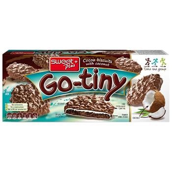 Печиво Sweet Plus Go-Tiny з молочним кремом та кокосовою стружкою 130г