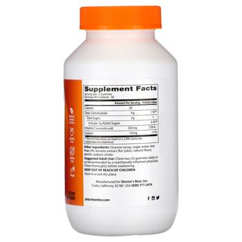 Vitamin c Doctor's best orange 120pcs Usa - buy, prices for Biotus - photo 2