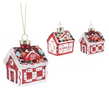 House Christmas Tree Decoration 65*65*80mm