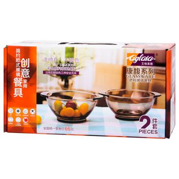 ZED Glass Soup Pot with Handles 2pcs