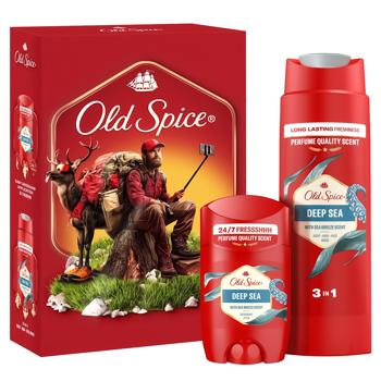 Old Spice Outdoor Explorer Deep Sea Gift Set Solid Deodorant 50ml + 3-in-1 Shower Gel 250ml - buy, prices for - photo 1