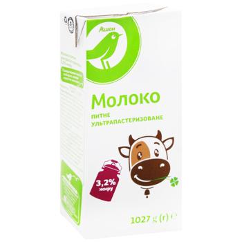 Молоко Auchan ультрапастеризоване 3.2% 1027г - купити, ціни на - фото 3