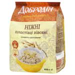 Пластівці вівсяні Добродія Ніжні швидкого приготування 400г